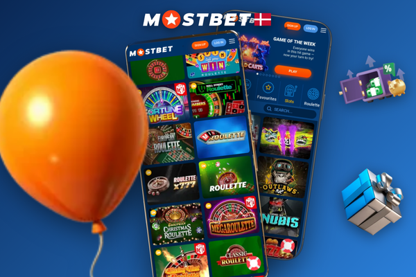 Mostbet Casino spilleautomater med nærbillede af slot-hjul og Buy Bonus-knap