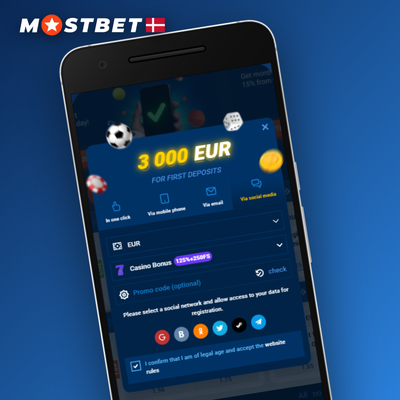 Mostbet ny konto oprettet via SMS-bekræftelse på smartphone